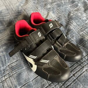Peloton Black and Red Athletic Shoes
